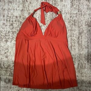 Amazon Women's Halter Swim Dress - Red